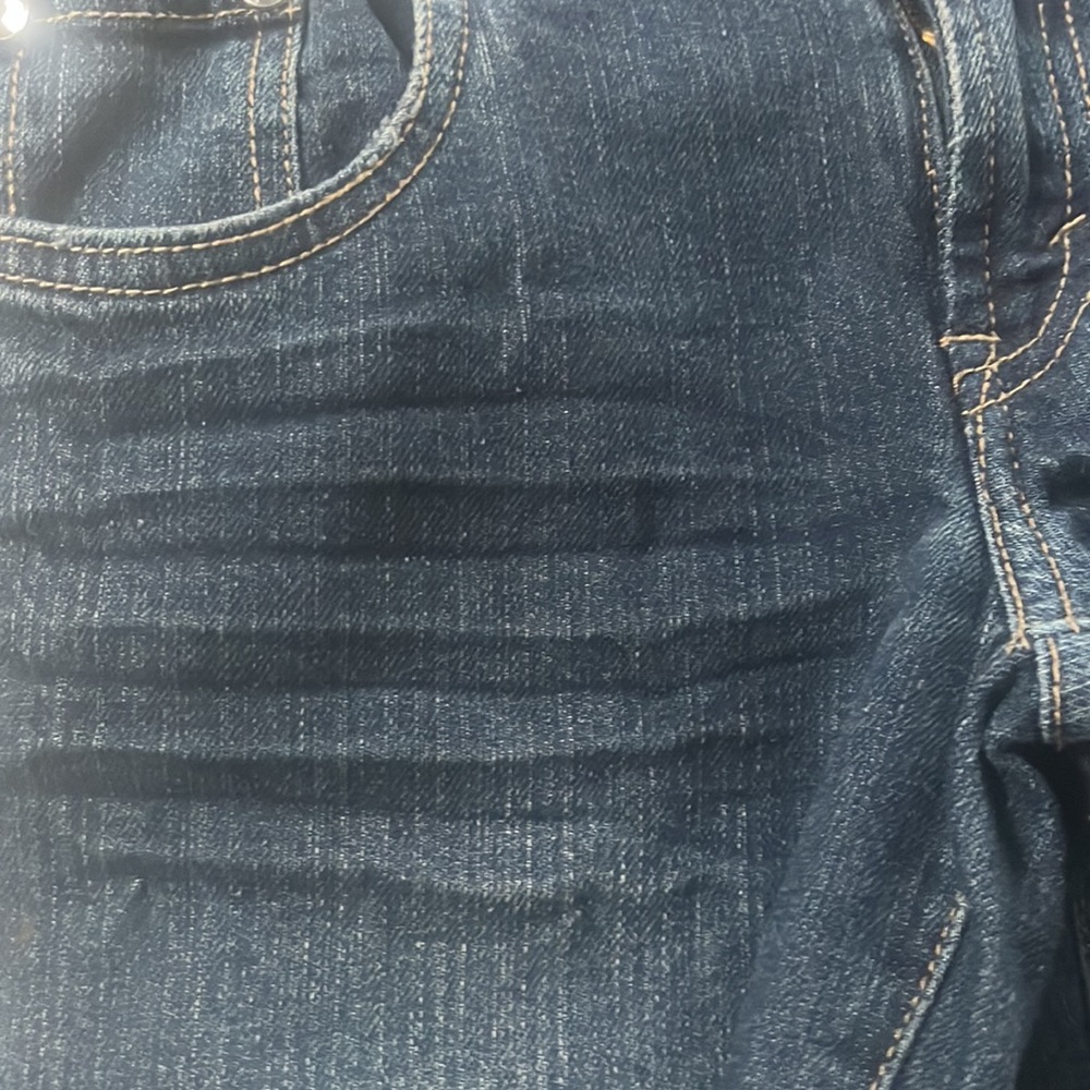 Levi's Vintage Girls Dark Denim High-Waisted Button-Button Fly Jeans Size 12 Reg - Picture 4 of 10